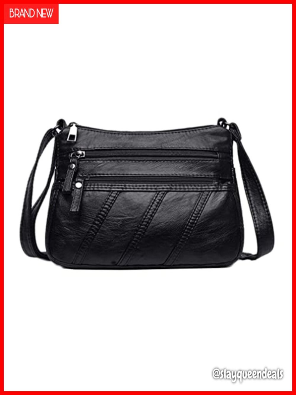 Water Silk PU Leather Crossbody Shoulder Bag Messenger Casual Purse Handbag